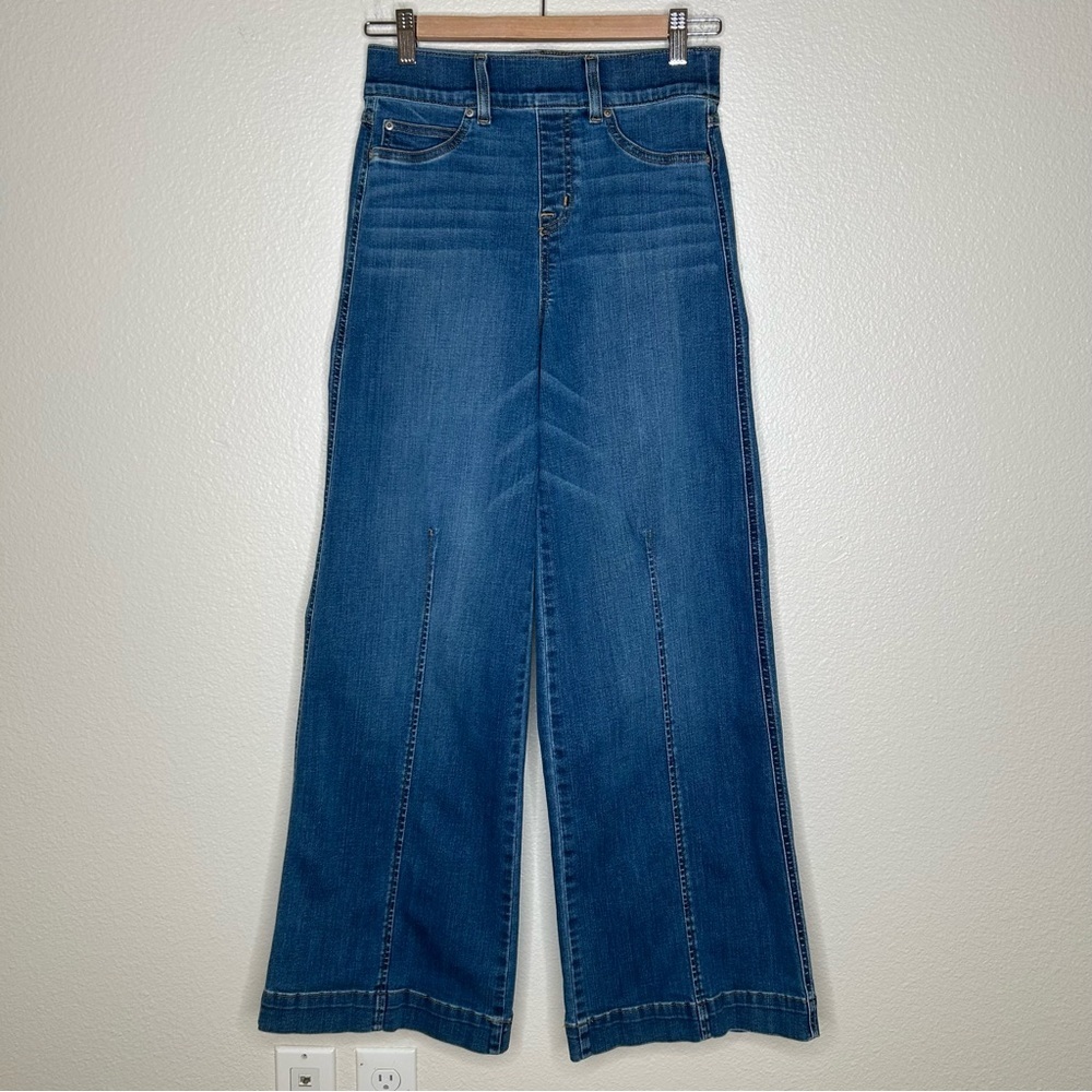 Spanx Seamed Front Wide Leg Jean small petite - Picture 2 of 15